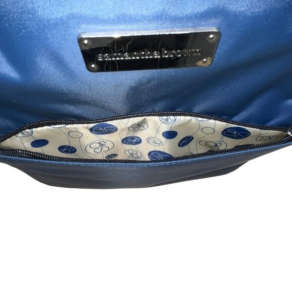 Samantha Brown Unisex Navy Nylon With RFID Protected Pocket Travel Backpack Sz L - Picture 9 of 15